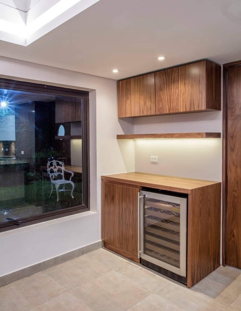 Mobiliario residencial fabricado por Proyectos Madera Viva